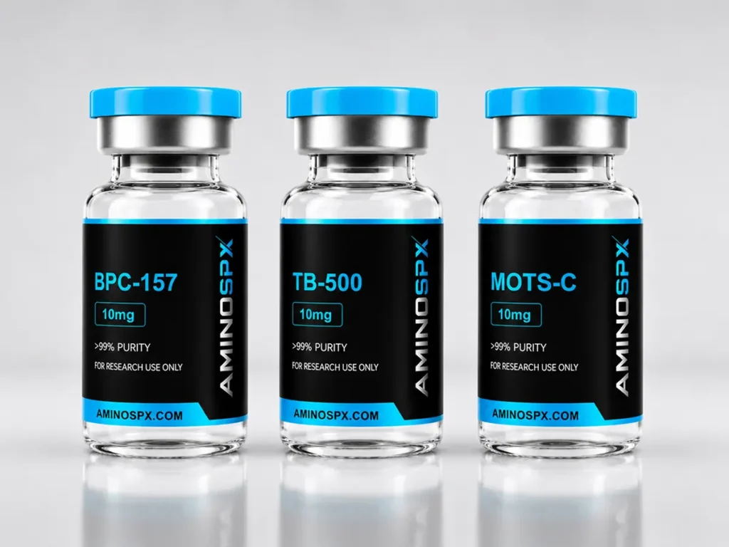 AminoSPX research product catalogue featuring laboratory research compounds